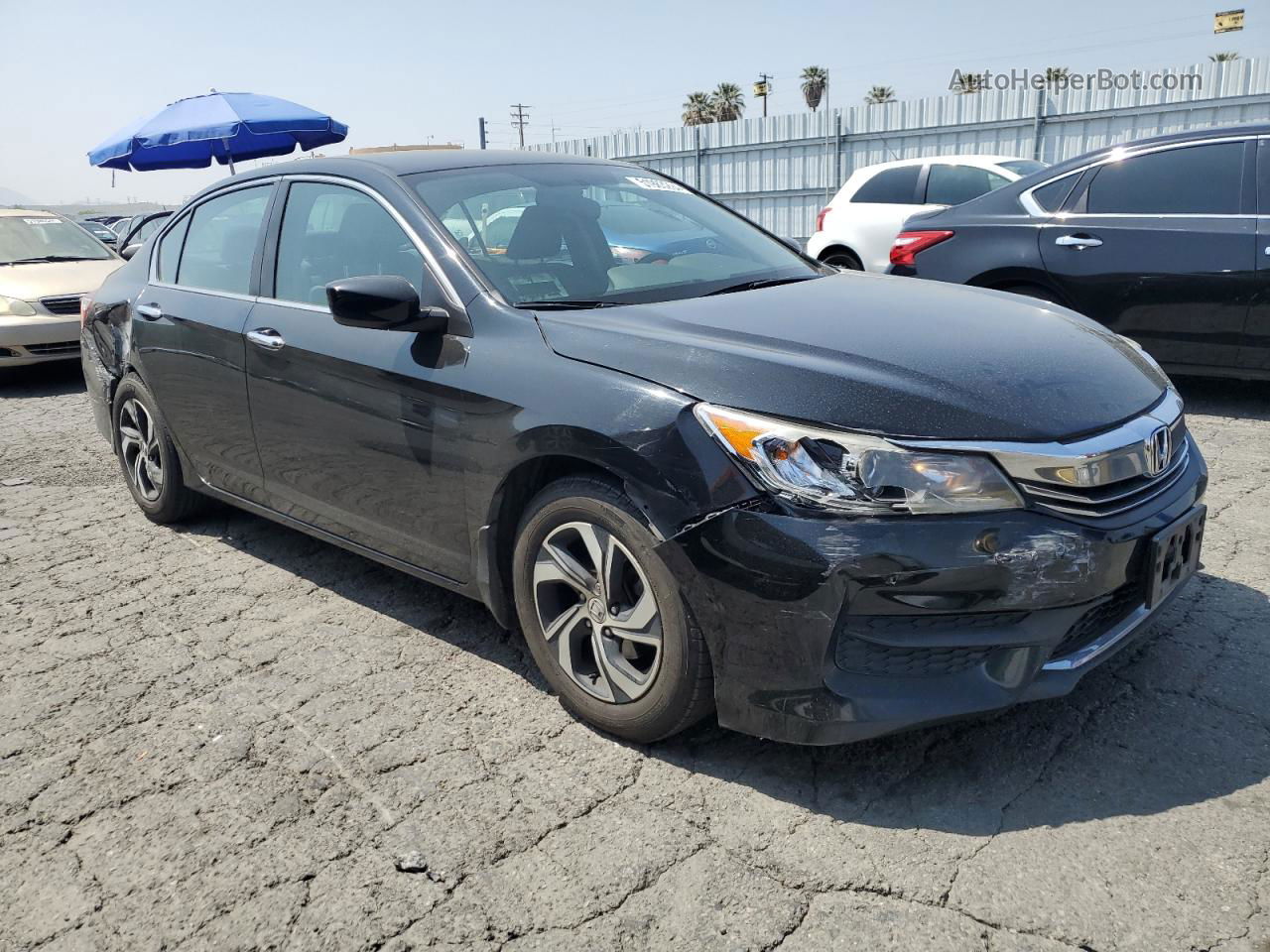 2017 Honda Accord Lx Black vin: 1HGCR2F3XHA121139