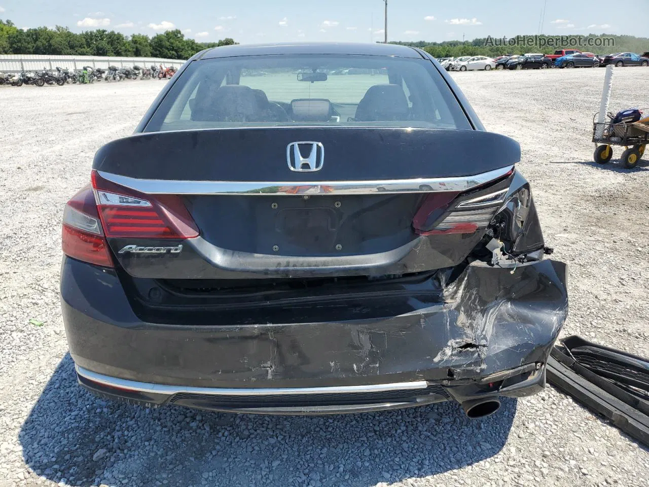 2017 Honda Accord Lx Black vin: 1HGCR2F3XHA122579