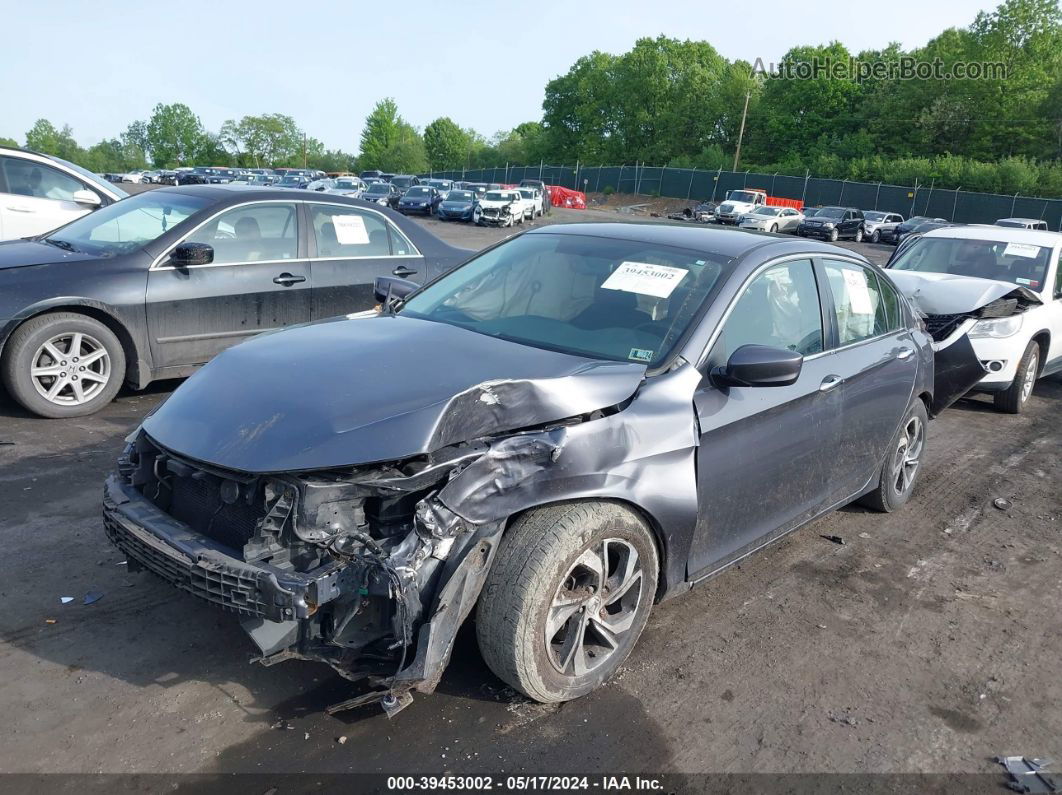 2017 Honda Accord Lx Gray vin: 1HGCR2F3XHA133257