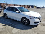 2017 Honda Accord Lx White vin: 1HGCR2F3XHA145487