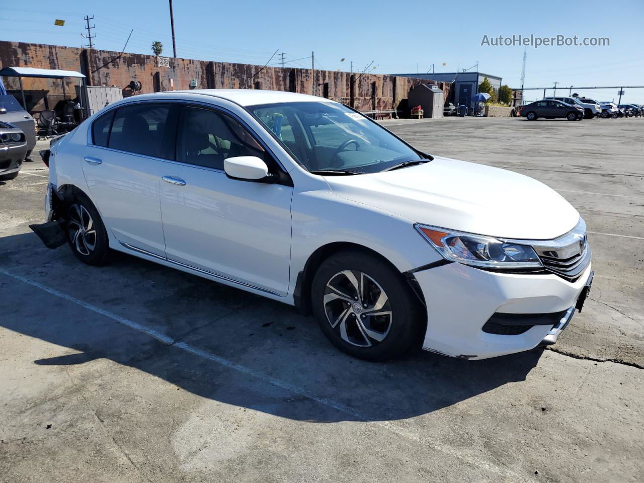 2017 Honda Accord Lx Белый vin: 1HGCR2F3XHA145487