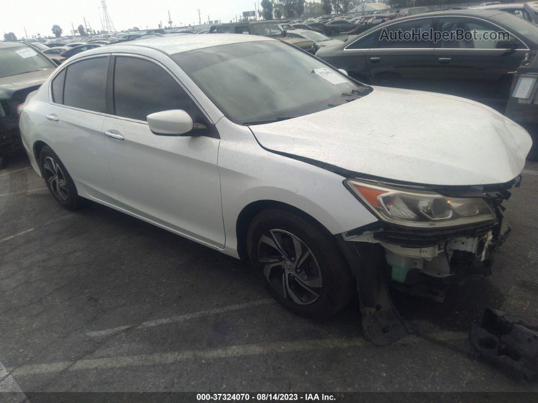 2017 Honda Accord Sedan Lx White vin: 1HGCR2F3XHA181132