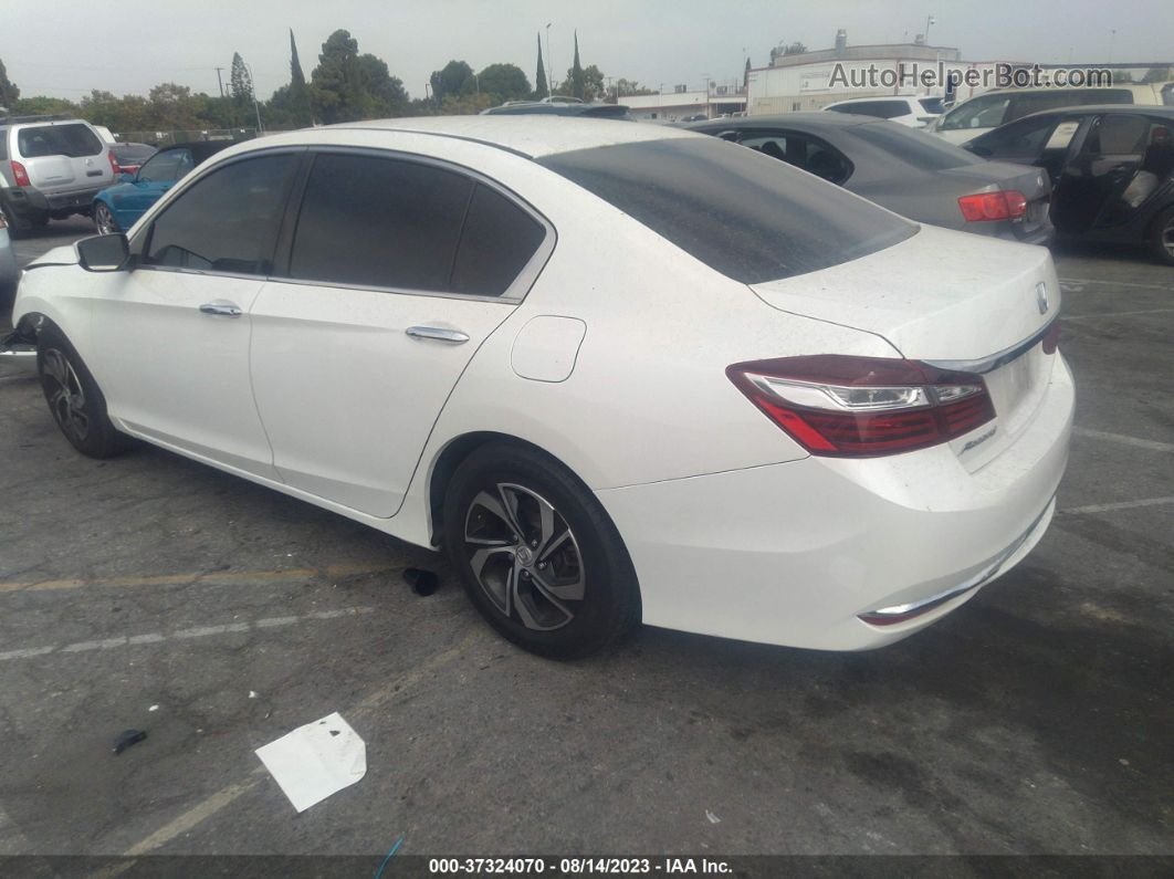 2017 Honda Accord Sedan Lx White vin: 1HGCR2F3XHA181132