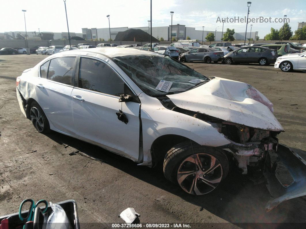 2017 Honda Accord Sedan Lx White vin: 1HGCR2F3XHA240857