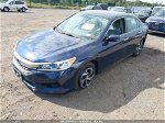 2017 Honda Accord Lx Blue vin: 1HGCR2F3XHA249445