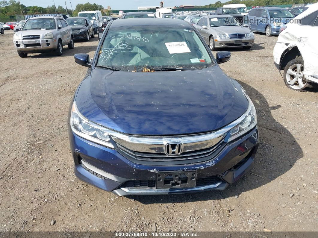 2017 Honda Accord Lx Blue vin: 1HGCR2F3XHA249445