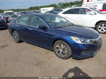 2017 Honda Accord Lx Blue vin: 1HGCR2F3XHA249445