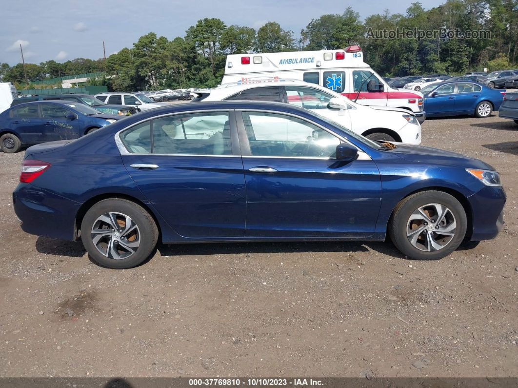 2017 Honda Accord Lx Blue vin: 1HGCR2F3XHA249445