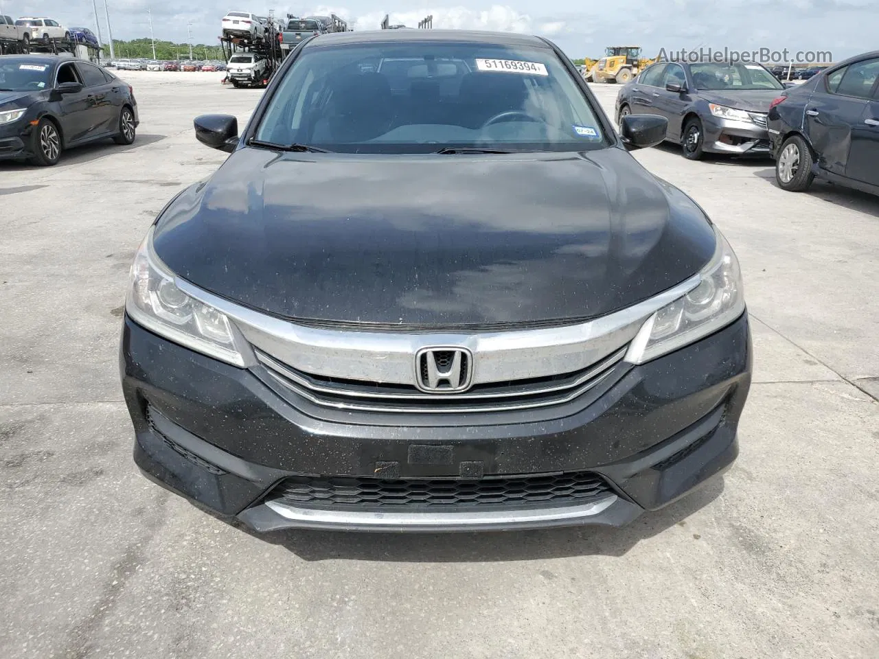 2017 Honda Accord Lx Черный vin: 1HGCR2F3XHA255603