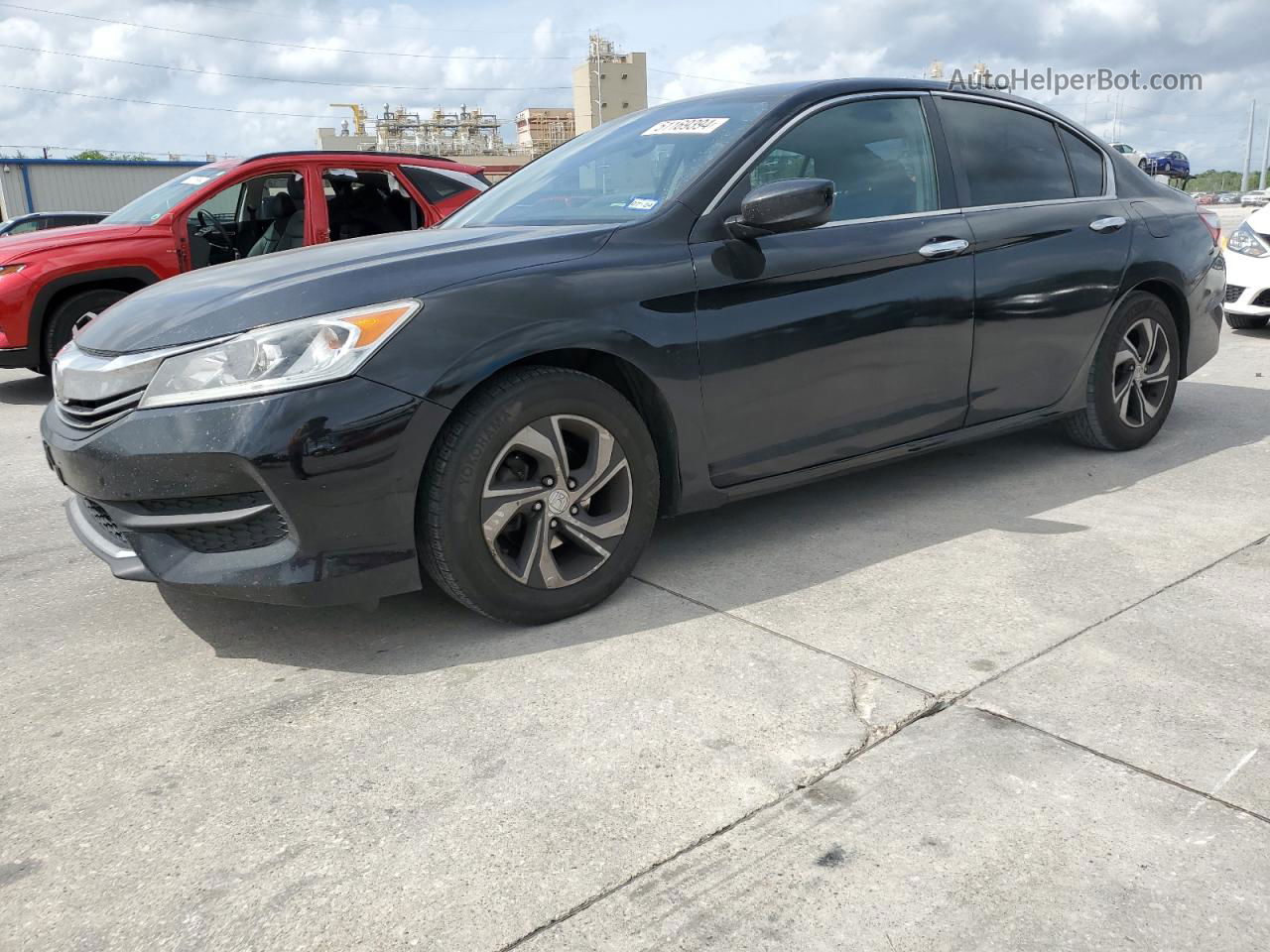 2017 Honda Accord Lx Черный vin: 1HGCR2F3XHA255603