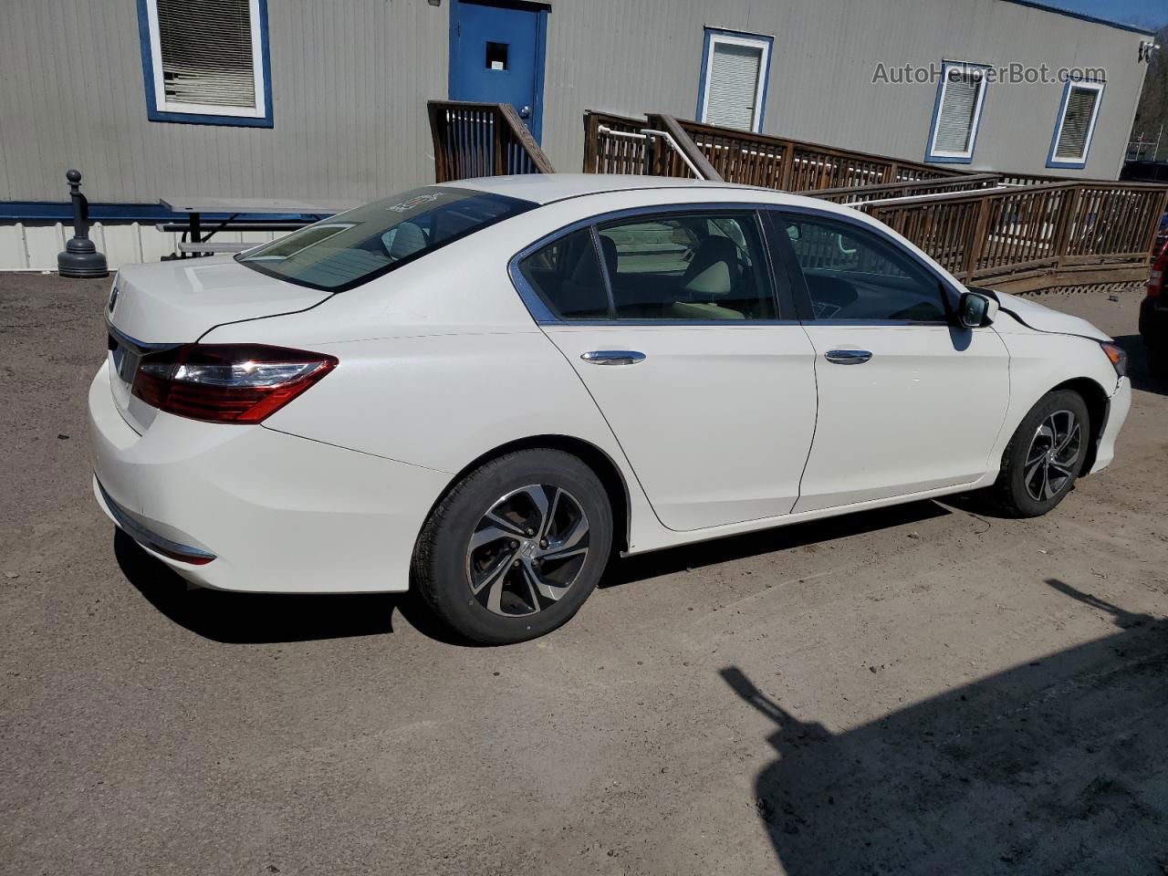 2017 Honda Accord Lx White vin: 1HGCR2F3XHA274345