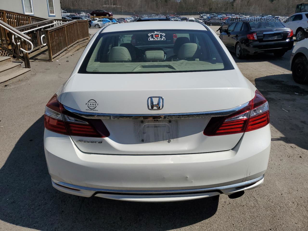 2017 Honda Accord Lx White vin: 1HGCR2F3XHA274345