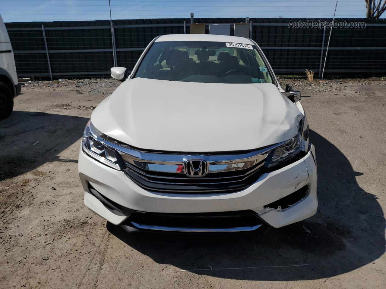 2017 Honda Accord Lx White vin: 1HGCR2F3XHA274345