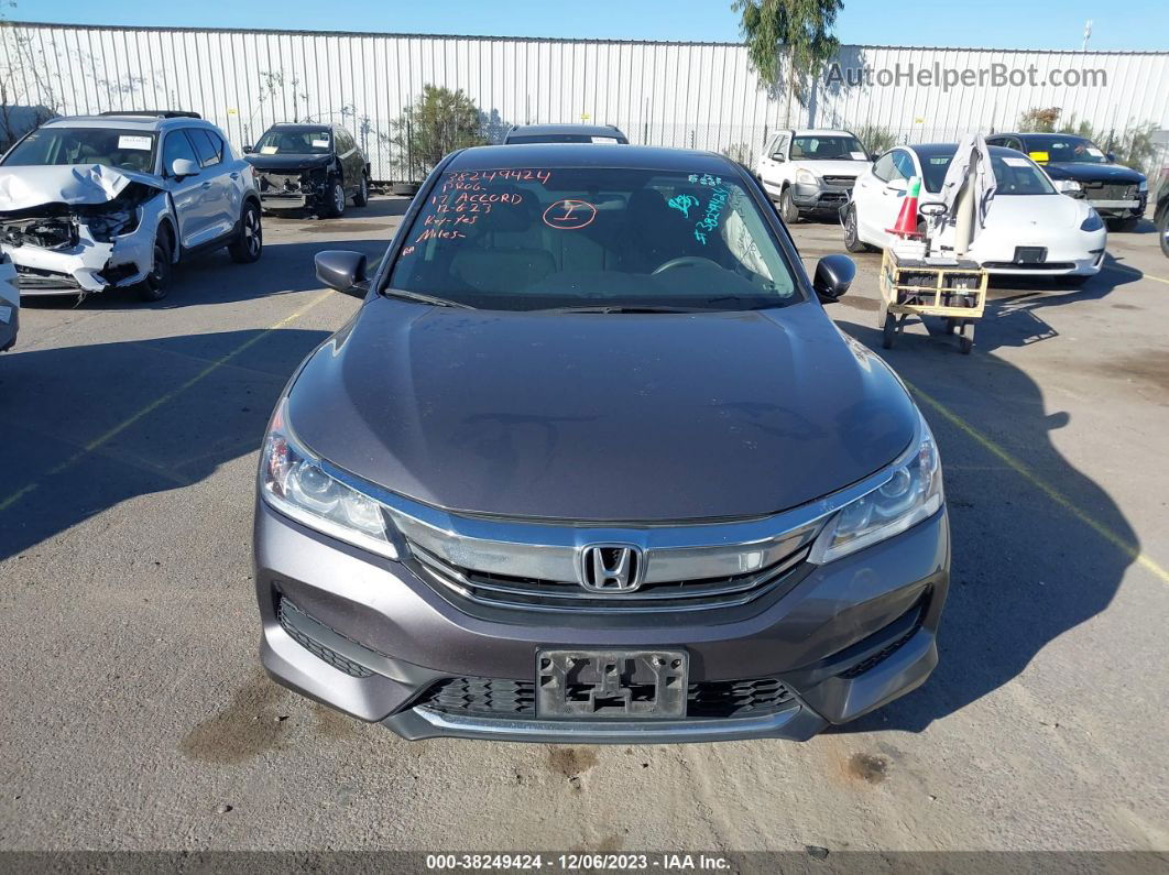 2017 Honda Accord Lx Gray vin: 1HGCR2F3XHA308753