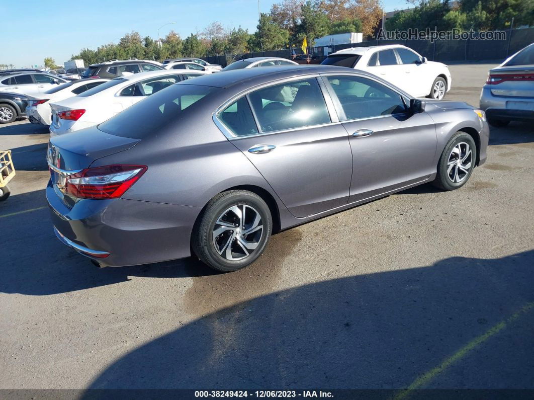 2017 Honda Accord Lx Gray vin: 1HGCR2F3XHA308753