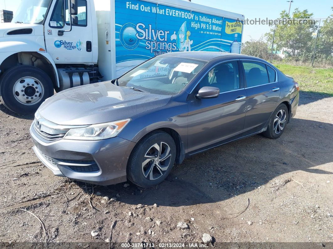 2016 Honda Accord Lx Gray vin: 1HGCR2F46GA165064