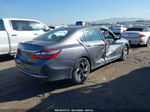 2016 Honda Accord Lx Gray vin: 1HGCR2F46GA165064