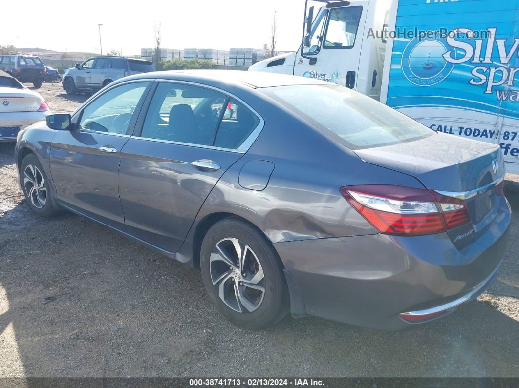 2016 Honda Accord Lx Gray vin: 1HGCR2F46GA165064