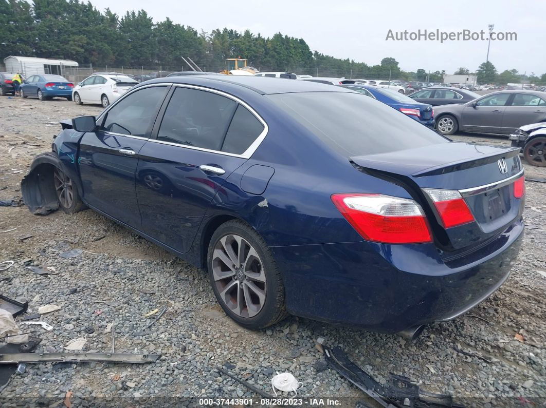 2014 Honda Accord Sport Blue vin: 1HGCR2F50EA017854