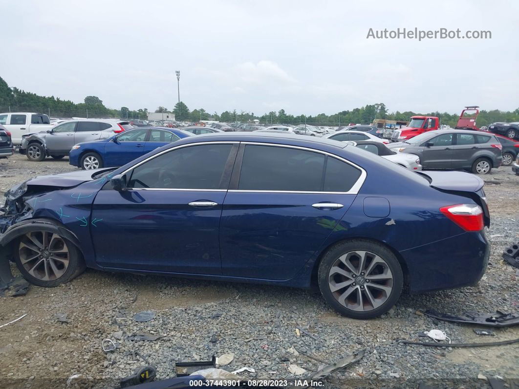 2014 Honda Accord Sport Синий vin: 1HGCR2F50EA017854