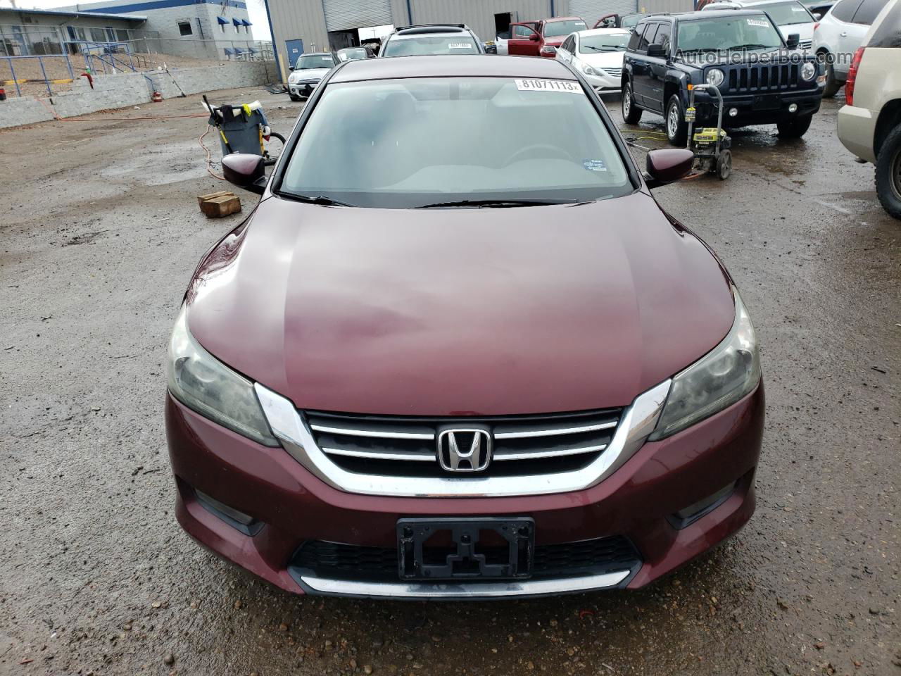 2014 Honda Accord Sport Burgundy vin: 1HGCR2F50EA184425