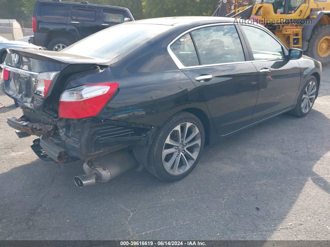 2014 Honda Accord Sport Black vin: 1HGCR2F50EA308256