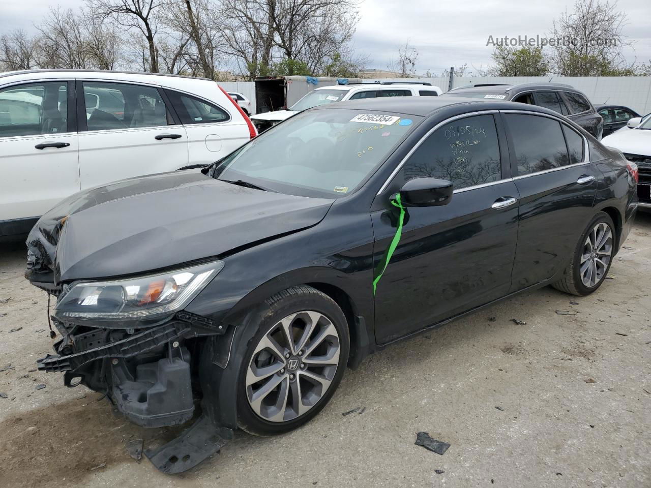 2015 Honda Accord Sport Black vin: 1HGCR2F50FA026619