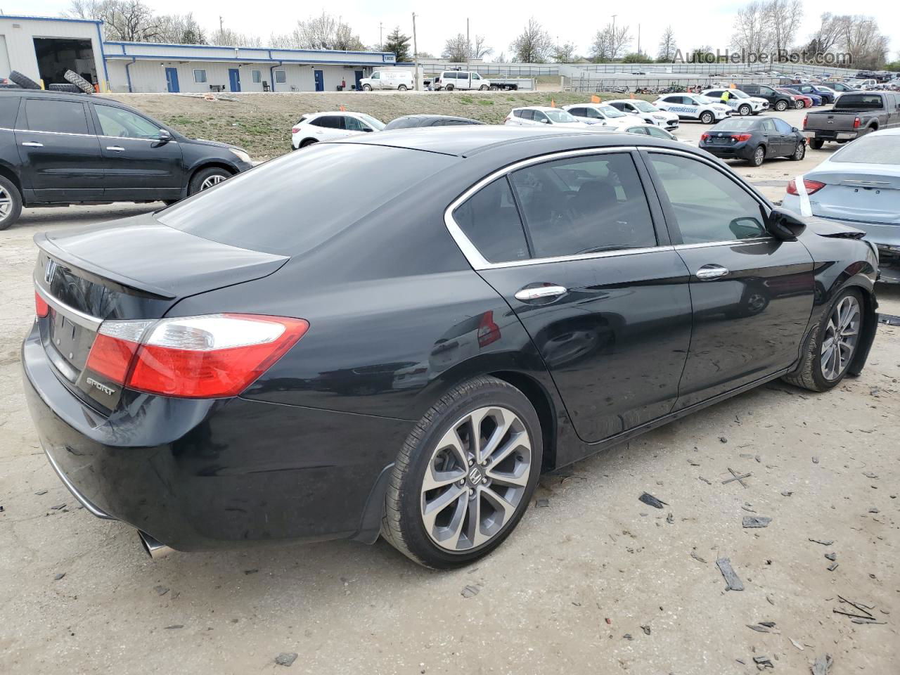 2015 Honda Accord Sport Black vin: 1HGCR2F50FA026619