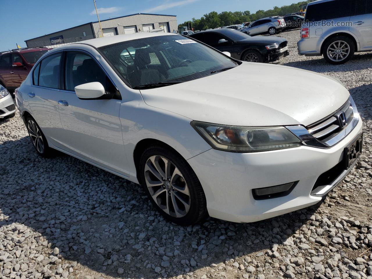 2015 Honda Accord Sport White vin: 1HGCR2F50FA073231