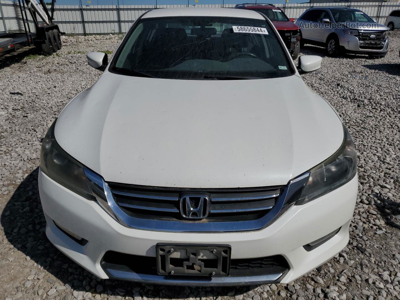 2015 Honda Accord Sport White vin: 1HGCR2F50FA073231