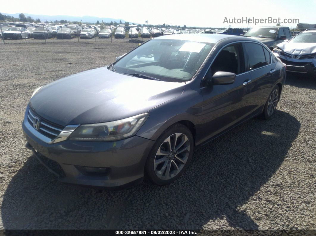 2015 Honda Accord Sport Gray vin: 1HGCR2F50FA202925