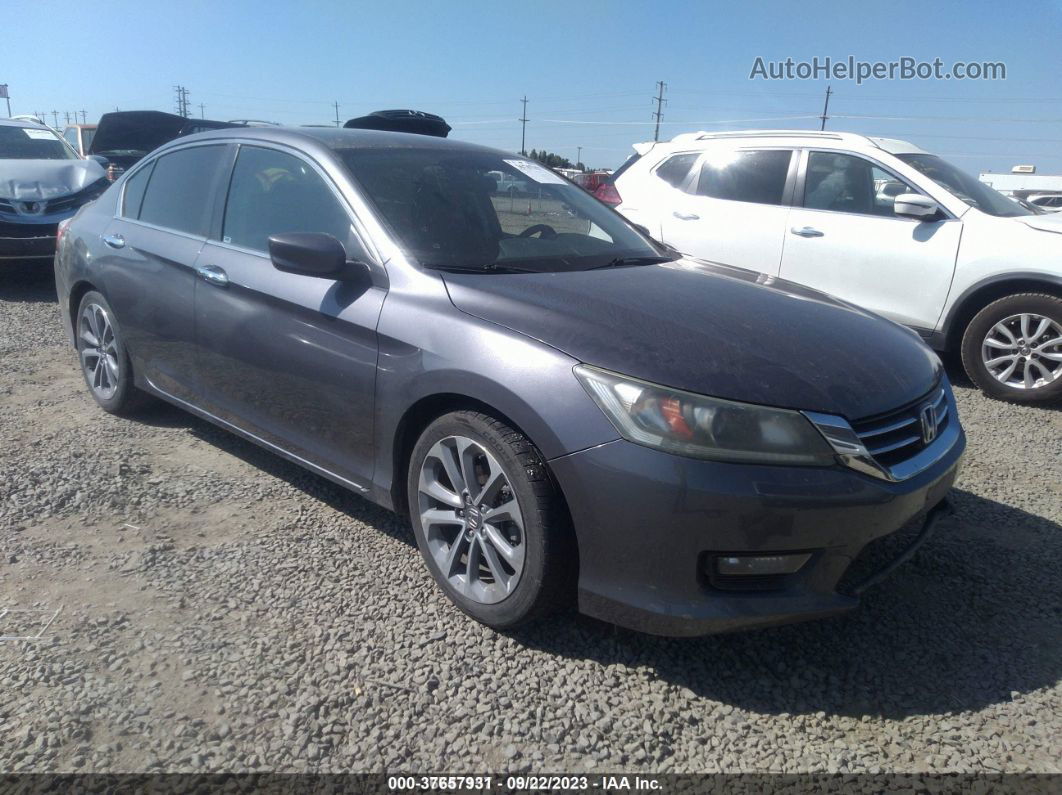 2015 Honda Accord Sport Gray vin: 1HGCR2F50FA202925