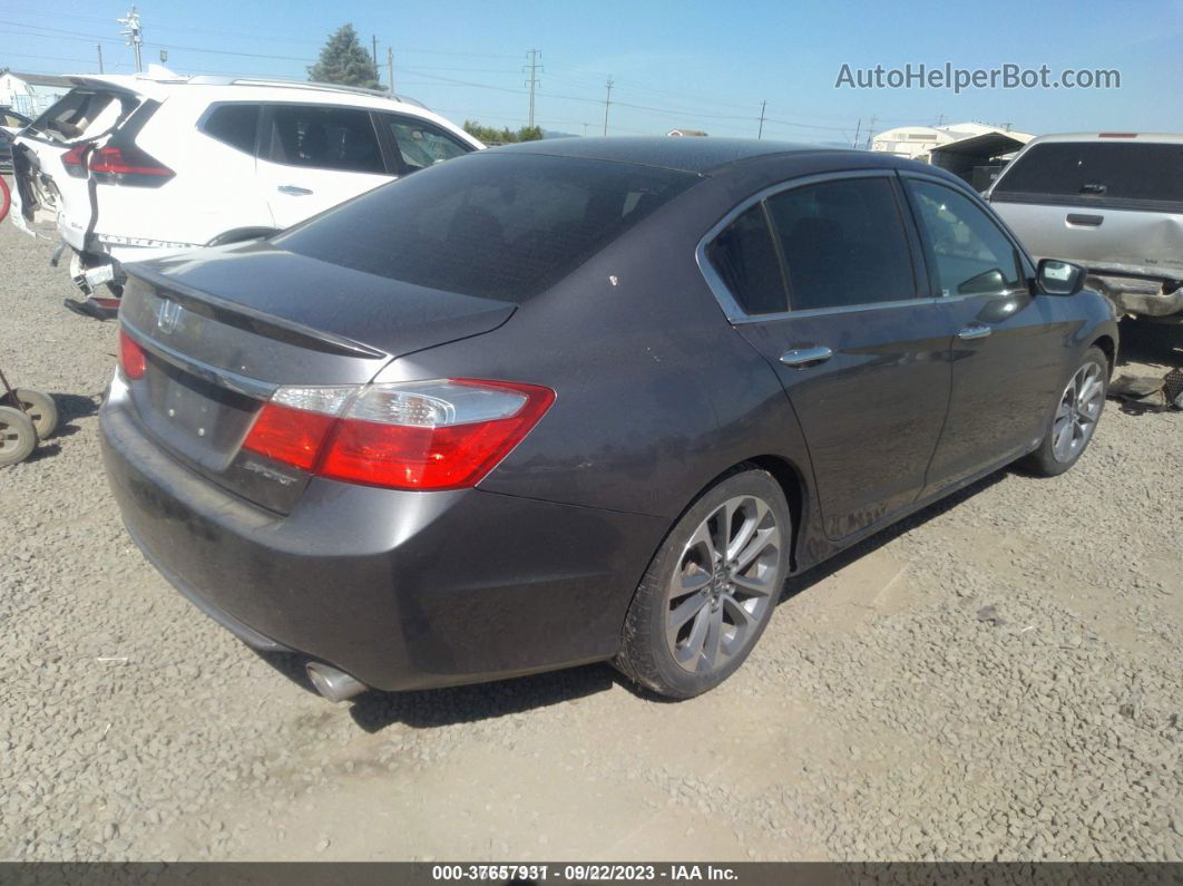 2015 Honda Accord Sport Gray vin: 1HGCR2F50FA202925