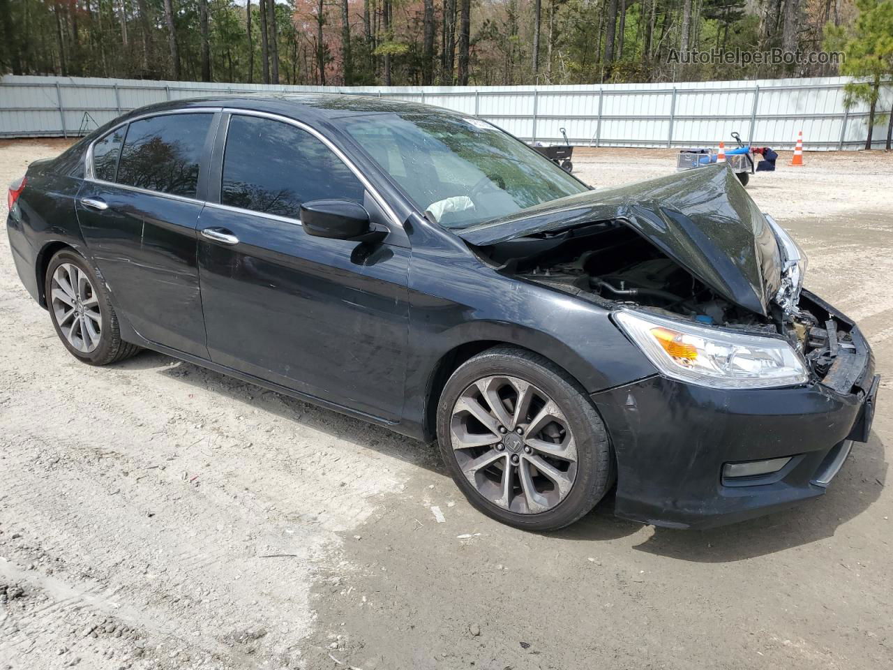 2015 Honda Accord Sport Black vin: 1HGCR2F50FA214220