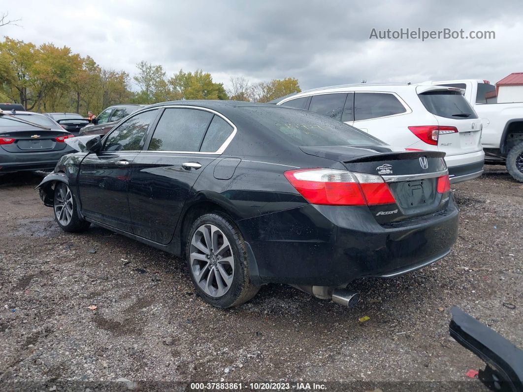 2015 Honda Accord Sport Black vin: 1HGCR2F50FA214427