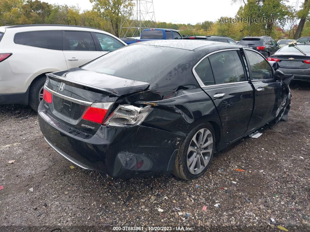 2015 Honda Accord Sport Black vin: 1HGCR2F50FA214427