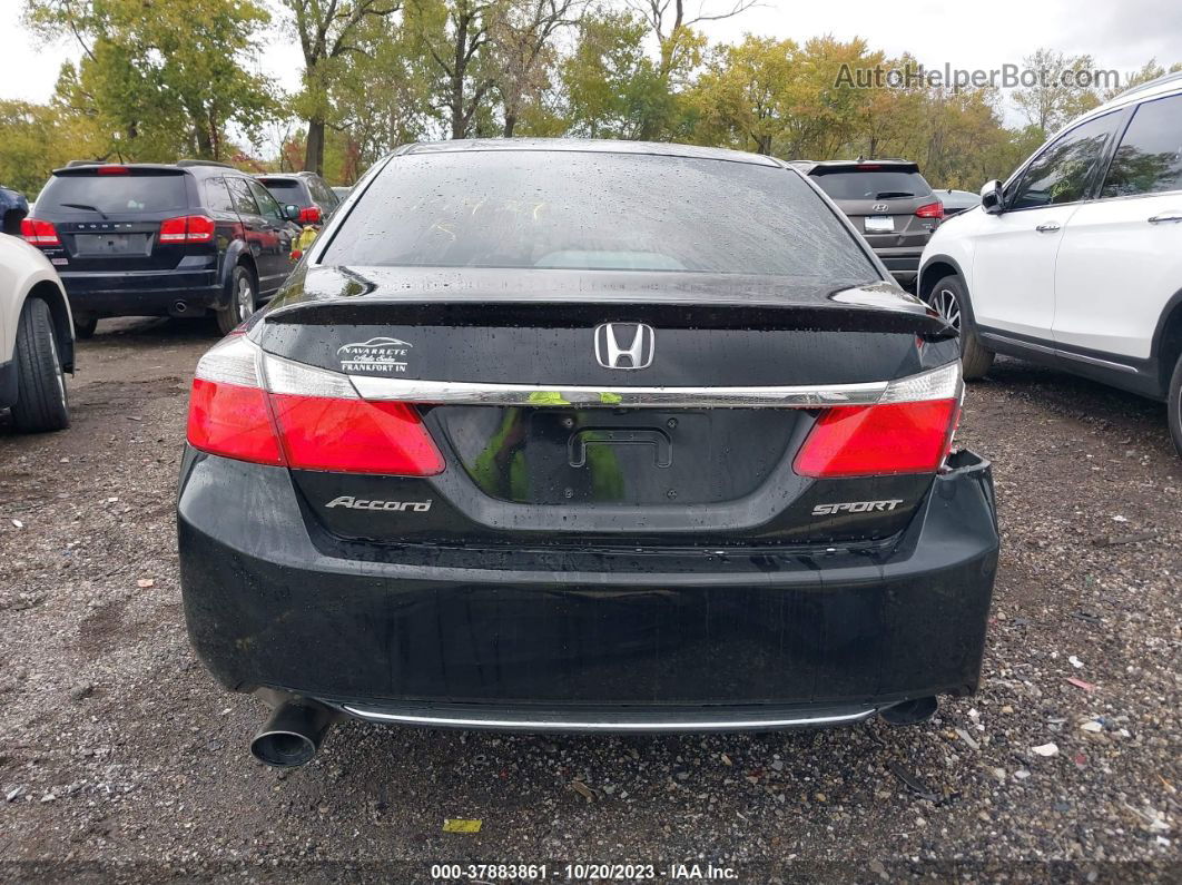 2015 Honda Accord Sport Black vin: 1HGCR2F50FA214427