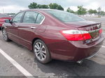 2015 Honda Accord Sedan Sport Burgundy vin: 1HGCR2F50FA244656