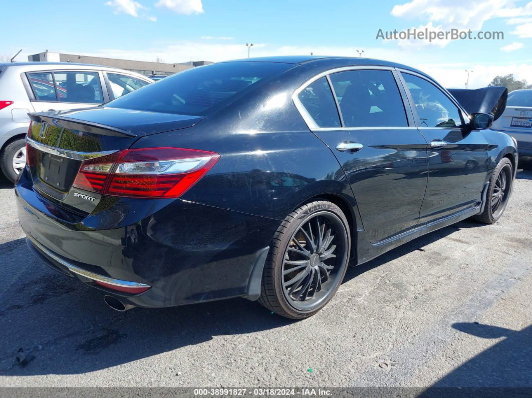 2016 Honda Accord Sport Black vin: 1HGCR2F50GA228409