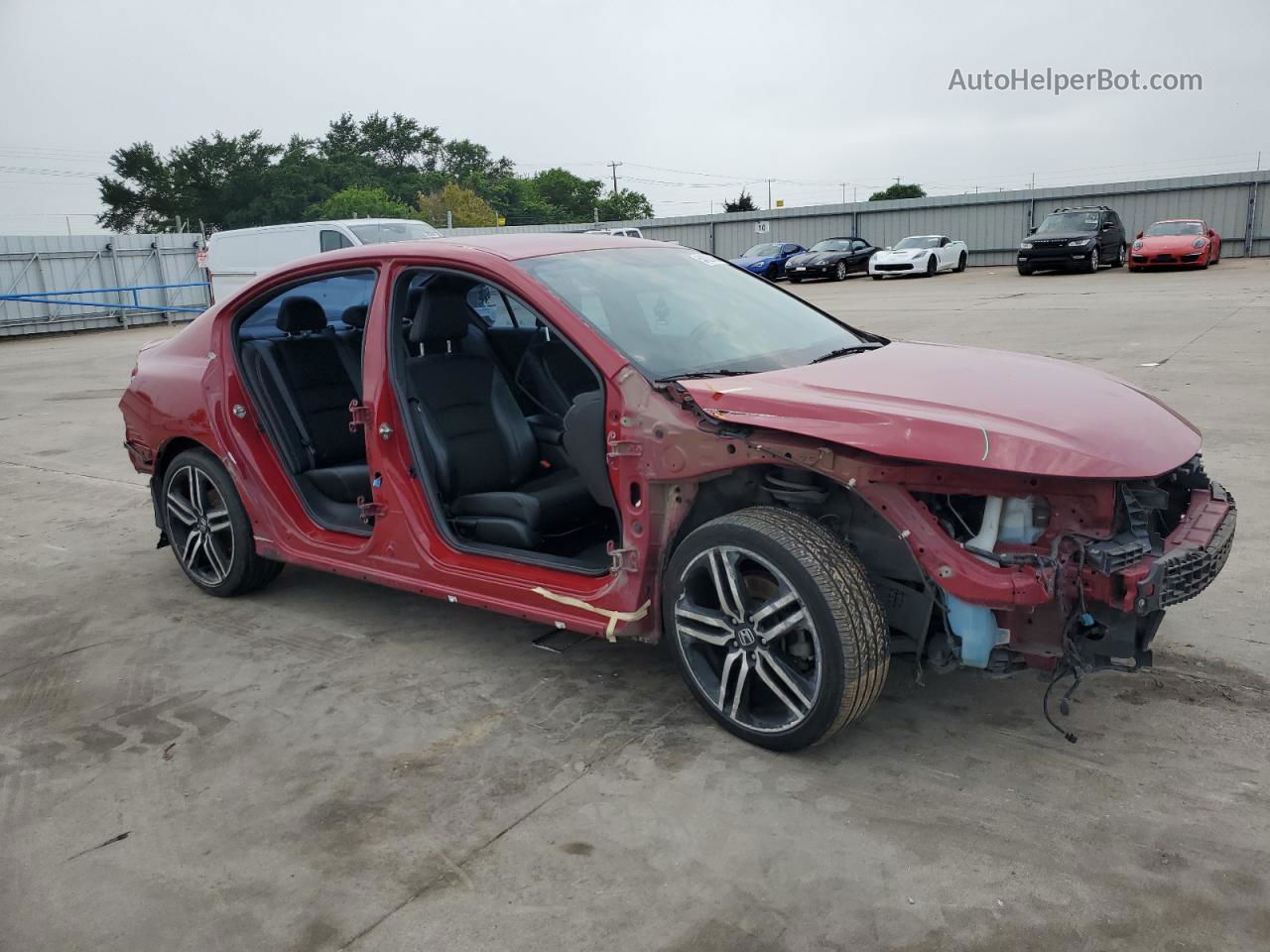 2017 Honda Accord Sport Red vin: 1HGCR2F50HA047926