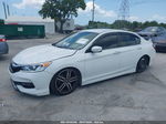 2017 Honda Accord Sport White vin: 1HGCR2F50HA063687