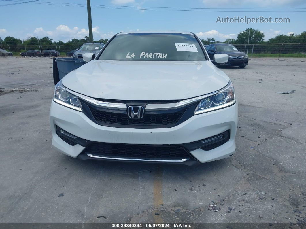 2017 Honda Accord Sport White vin: 1HGCR2F50HA063687