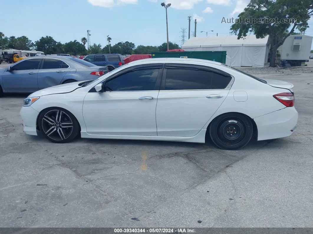 2017 Honda Accord Sport White vin: 1HGCR2F50HA063687