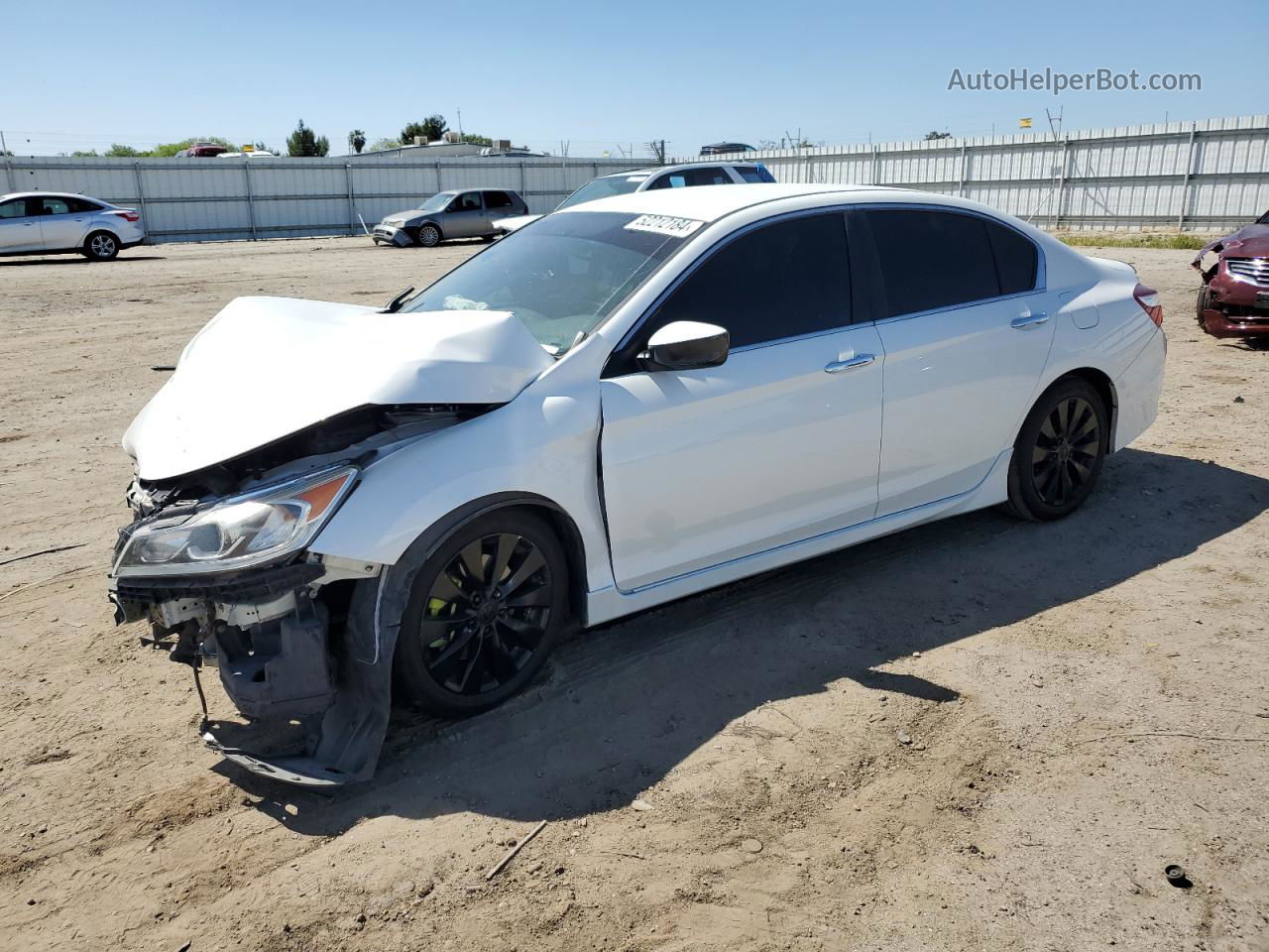 2017 Honda Accord Sport White vin: 1HGCR2F50HA225222