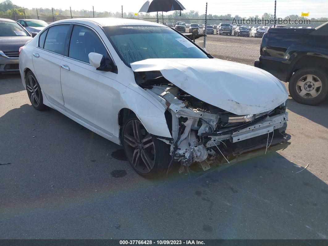 2017 Honda Accord Sport White vin: 1HGCR2F50HA267860