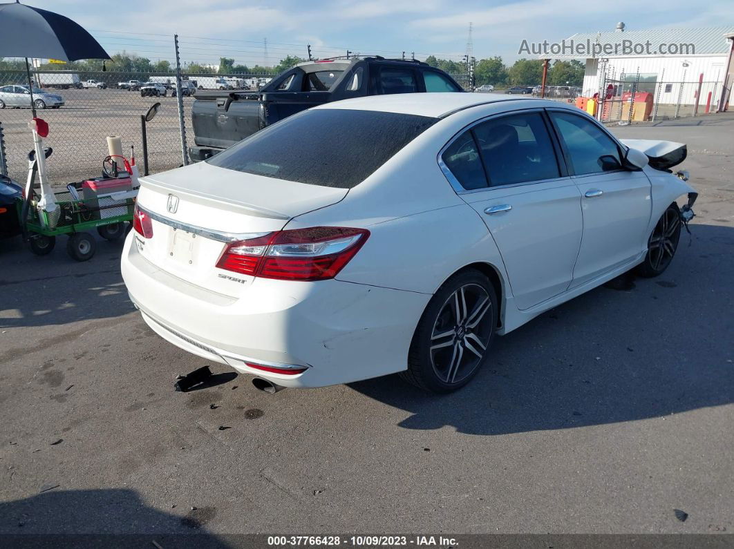 2017 Honda Accord Sport White vin: 1HGCR2F50HA267860