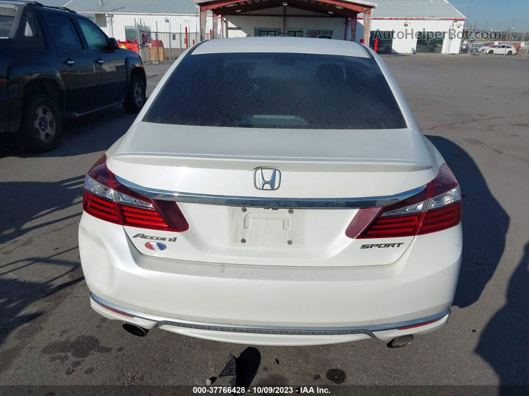 2017 Honda Accord Sport White vin: 1HGCR2F50HA267860