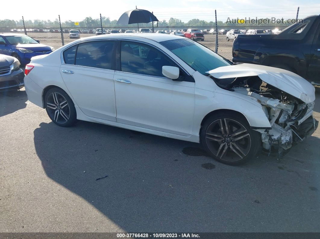 2017 Honda Accord Sport White vin: 1HGCR2F50HA267860