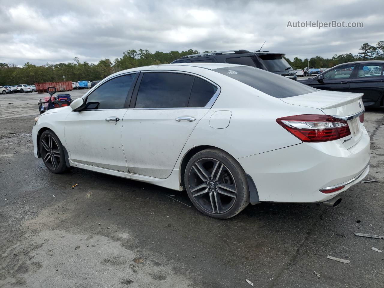 2017 Honda Accord Sport White vin: 1HGCR2F50HA285520