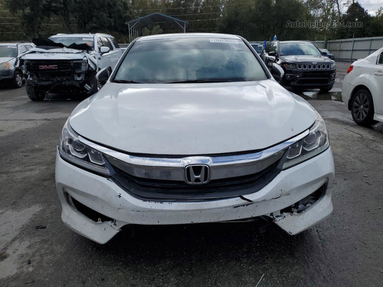 2017 Honda Accord Sport White vin: 1HGCR2F50HA285520